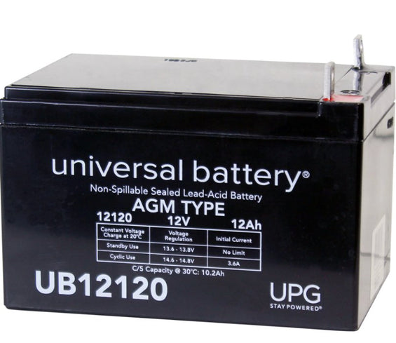 12v 12ah Nut and Bolt Universal Battery BW12120-NB
