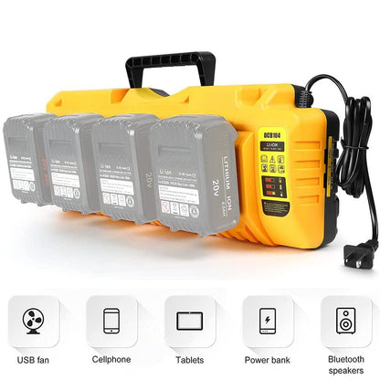 12v 18v 20v Multi-Port Fast Charger New for DEWALT Li-Ion