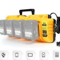 12v 18v 20v Multi-Port Fast Charger New for DEWALT Li-Ion Batteries DCB104 - Battery World