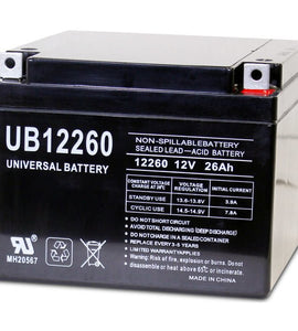 12v 26ah Battery SLA 2 Volt 26 Amp, Sealed Lead Acid Rechargeable Battery