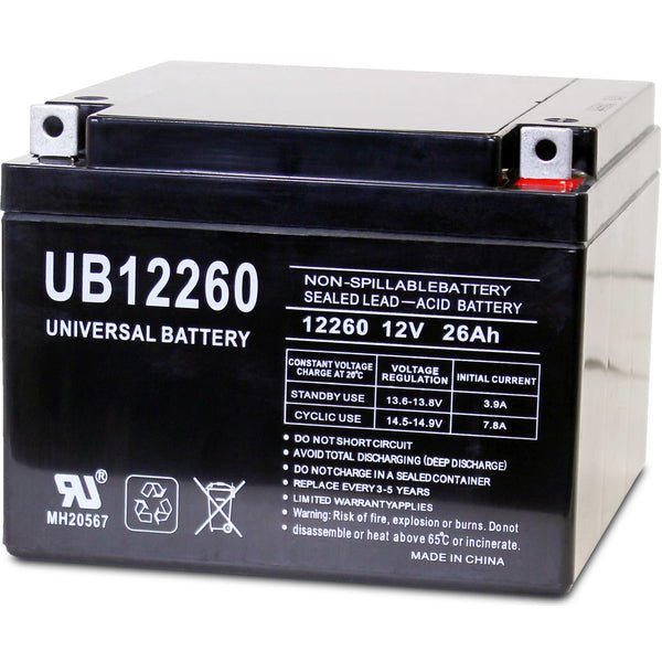 12v 26ah Battery SLA 2 Volt 26 Amp, Sealed Lead Acid Rechargeable Battery - Battery World