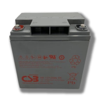 12v 30ah Battery CSB HR12120W FR Fire UL 94-V0 Flame Retardant Case
