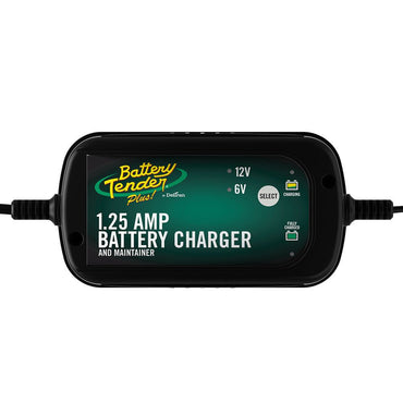 12V or 6V Smart Battery Charger 1.25 Amp Battery Charger Battery Tender 022-0211-DL-WH