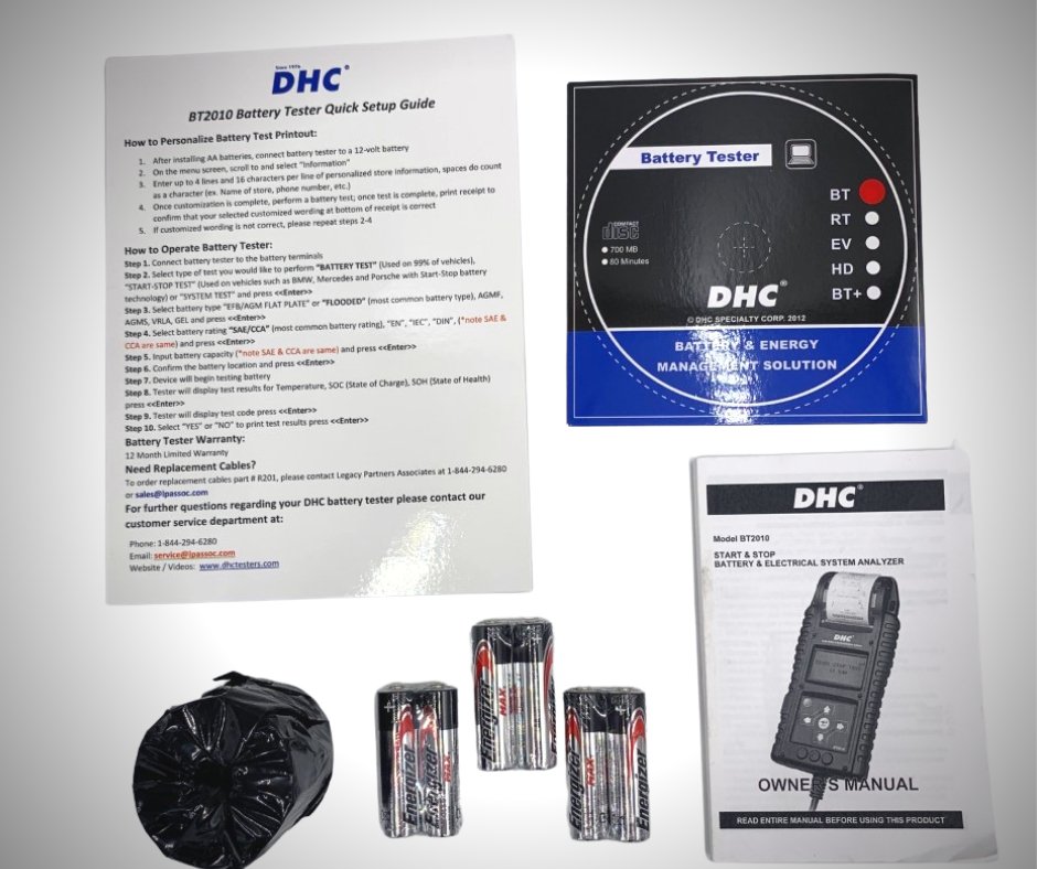 12v/6v Battery Tester DHC BT2010 - BT2000 Series Tests Flooded, Marine, AGM, Gel Batteries - Battery World