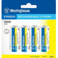 18500 Battery 4-Pack (Long Lasting) - Battery World