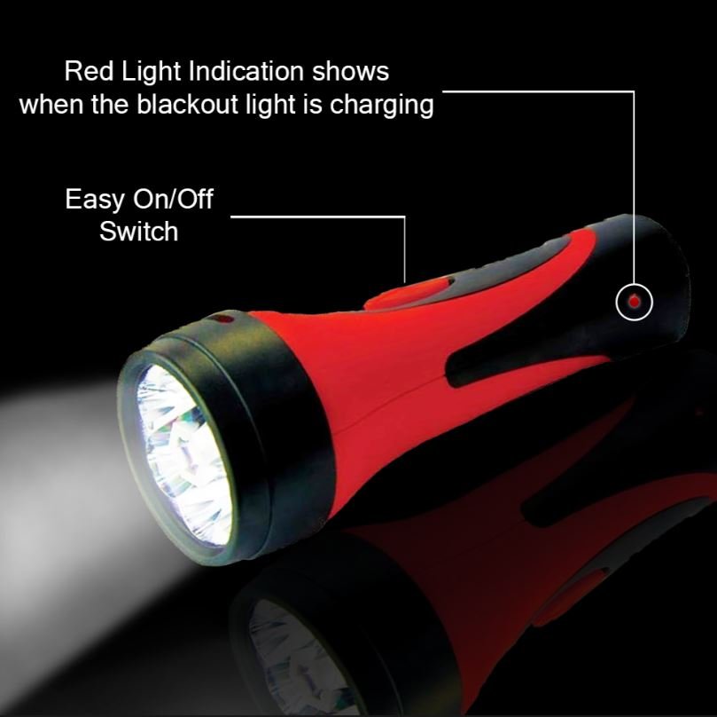 2 Pack Emergency Ready Flashlight - Rechargeable - Battery World
