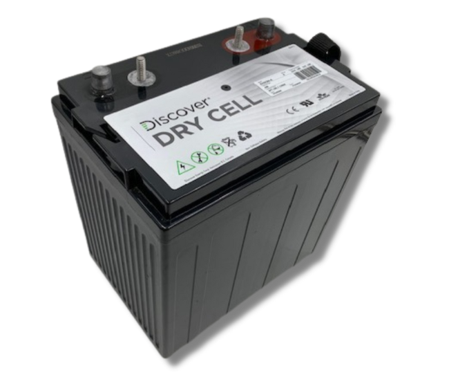 Discover 8v Battery EVGC8A-A Dry Cell Deep Cycle Battery for Floor Machines, Lifts, and more