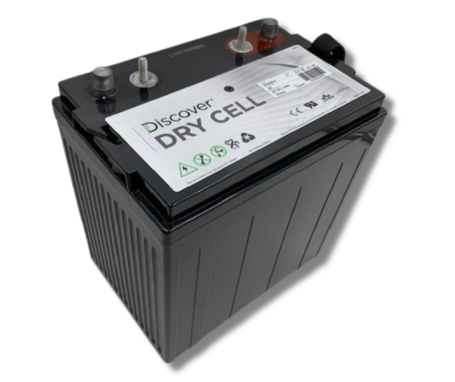 Discover 8v Battery EVGC8A-A 8v 160ah Battery Top Angle view