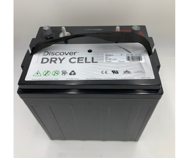 Discover 8v Battery EVGC8A-A Dry Cell Deep Cycle Battery for Floor Machines, Lifts, and more