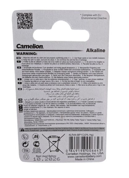 4LR44 Photo Plus Battery Camelion Alkaline - Battery World