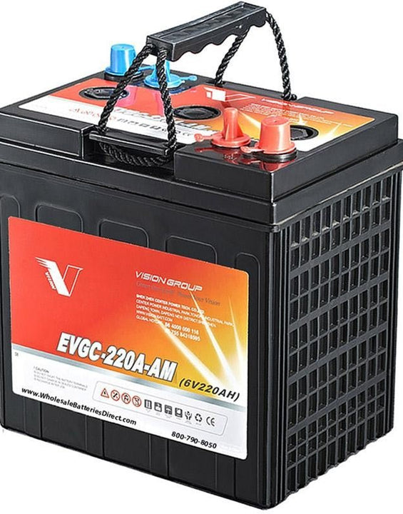 6a-a Battery (Replaces Discover 6a-a)by 6v 220ah AGM Dry cell Battery for Floor Scrubbers