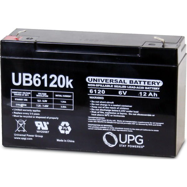 PowerStar 6 voltios 10 amperios hora batería 6V 10AH selló plomo ácido SLA  RBC52 Tripplite UB6120