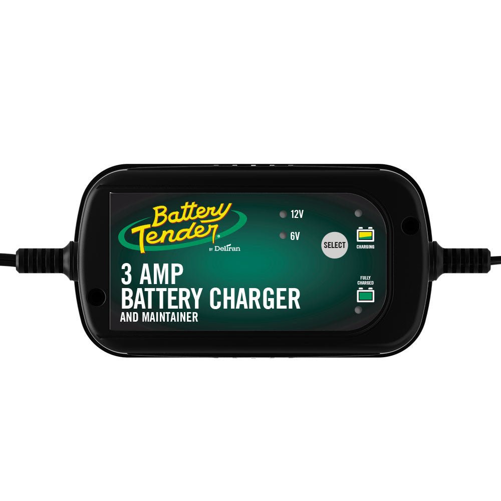 6V 12V 3 AMP Selectable Battery Charger Battery Tender - Battery World