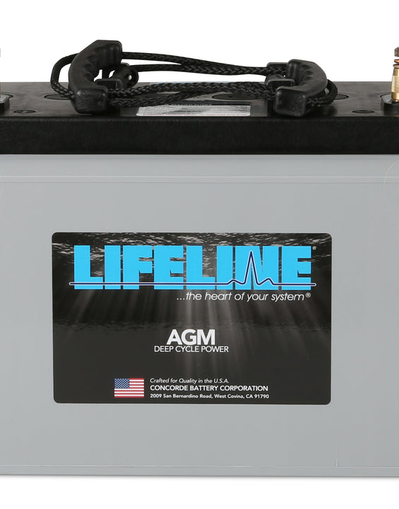 Lifeline GPL-27T AGM Sealed Battery 12V 100Ah Deep Cycle Application for RV, Auto, Marine