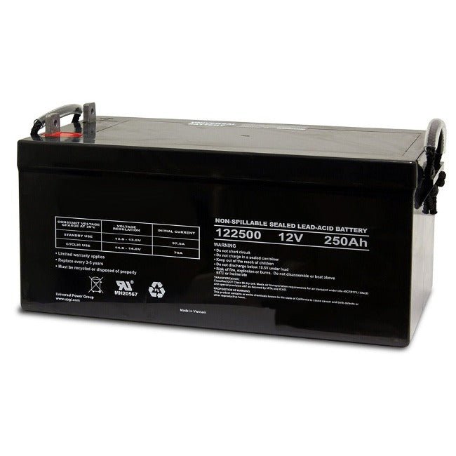 8D Battery 12v 250ah Group SLA APX - Maintenance Free - Battery World