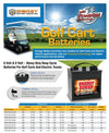 8v Golf Cart Battery Replacement for Trojan 170ah by Energy Power - Deep Cycle Battery - Battery World