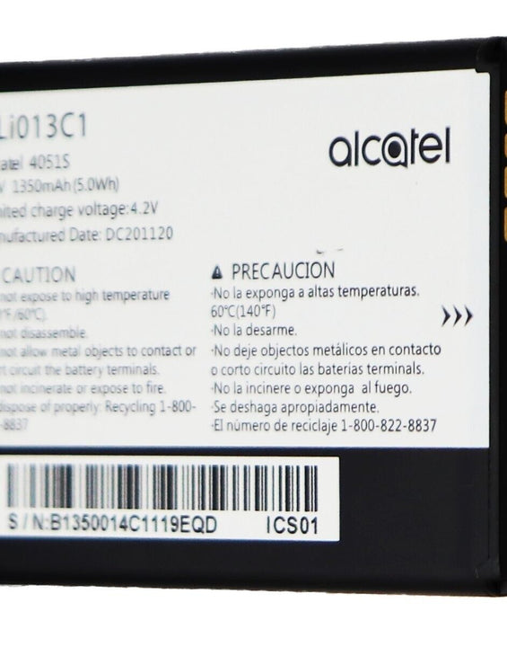 Alcatel OEM Rechargeable Battery (TLi013C1) 1ICP5/43/54