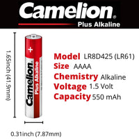 Alkaline AAAA BAttery 2pk blister