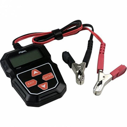 Automotive Battery Tester Flipo FP208 Digital Battery Tester - Works on Cars, Trucks, Bikes, and more