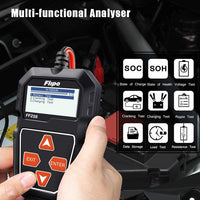 Automotive Battery Tester Flipo FP208 Digital Battery Tester - Works on Cars, Trucks, Bikes, and more