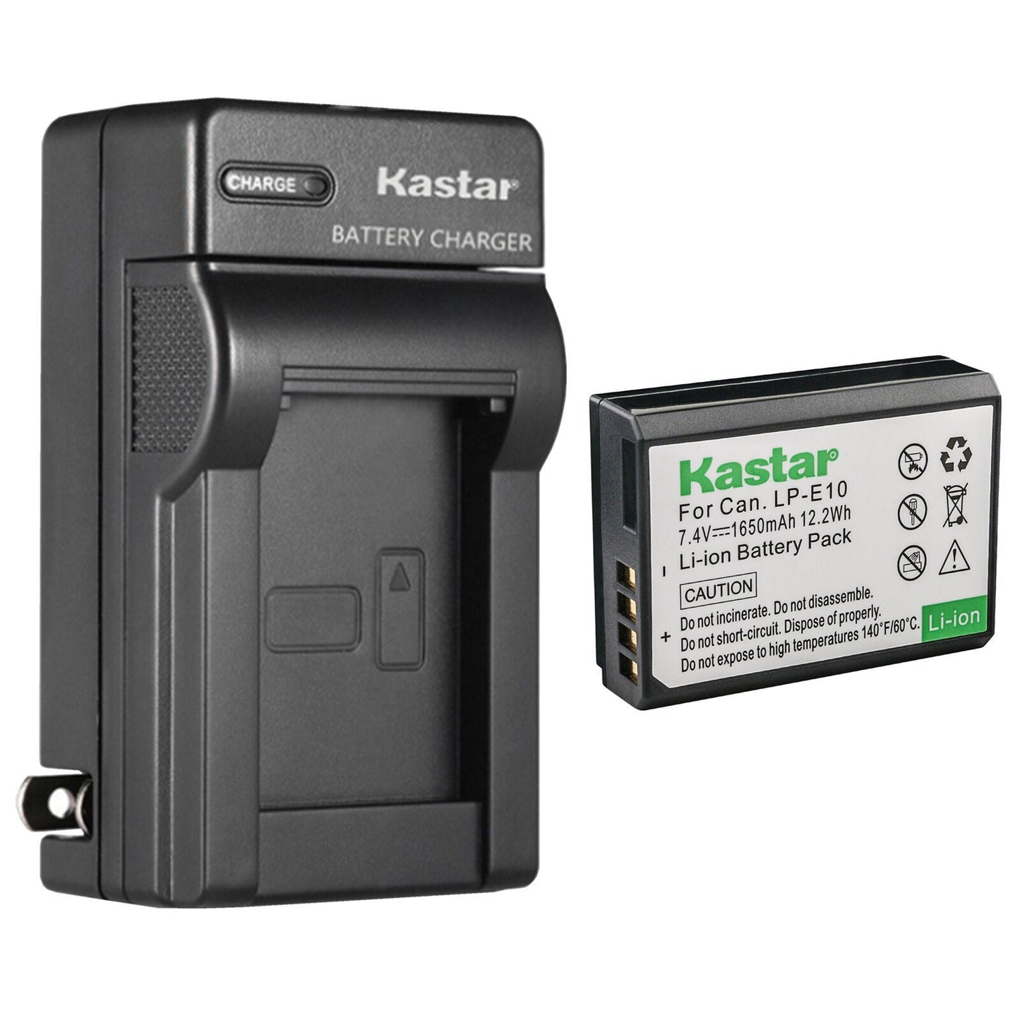 Battery and Charger for Canon LP-E10 Battery for EOS1100D 1200D 1300D Rebel T3