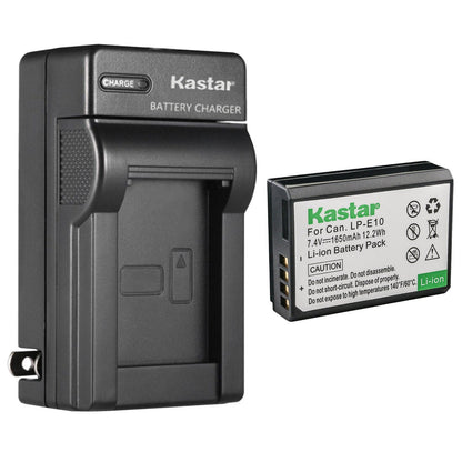 Battery and Charger for Canon LP-E10 Battery for EOS1100D 1200D 1300D Rebel T3
