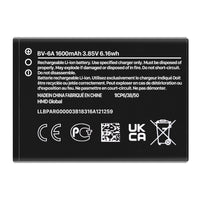 Nokia Bv-6A Battery 2720 V Flip Replacement TA-1295 1500mAh 3.8V