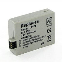 Battery For Canon Lp-E5 Lpe5 Rebel Xsi Xs T1i 450D