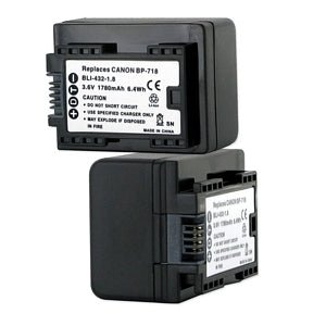 Battery For Canon Vixia Bp-718 and HFR Batteries including: HFR60, HFR62, HFR600 and More