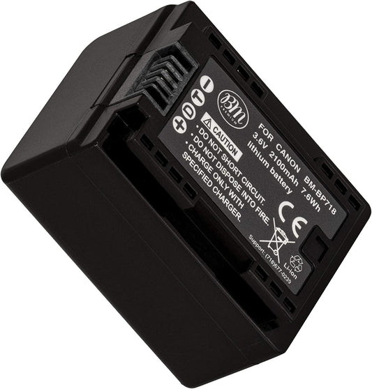 Battery For Canon Vixia Bp-718 and HFR Batteries including: HFR60, HFR62, HFR600 and More