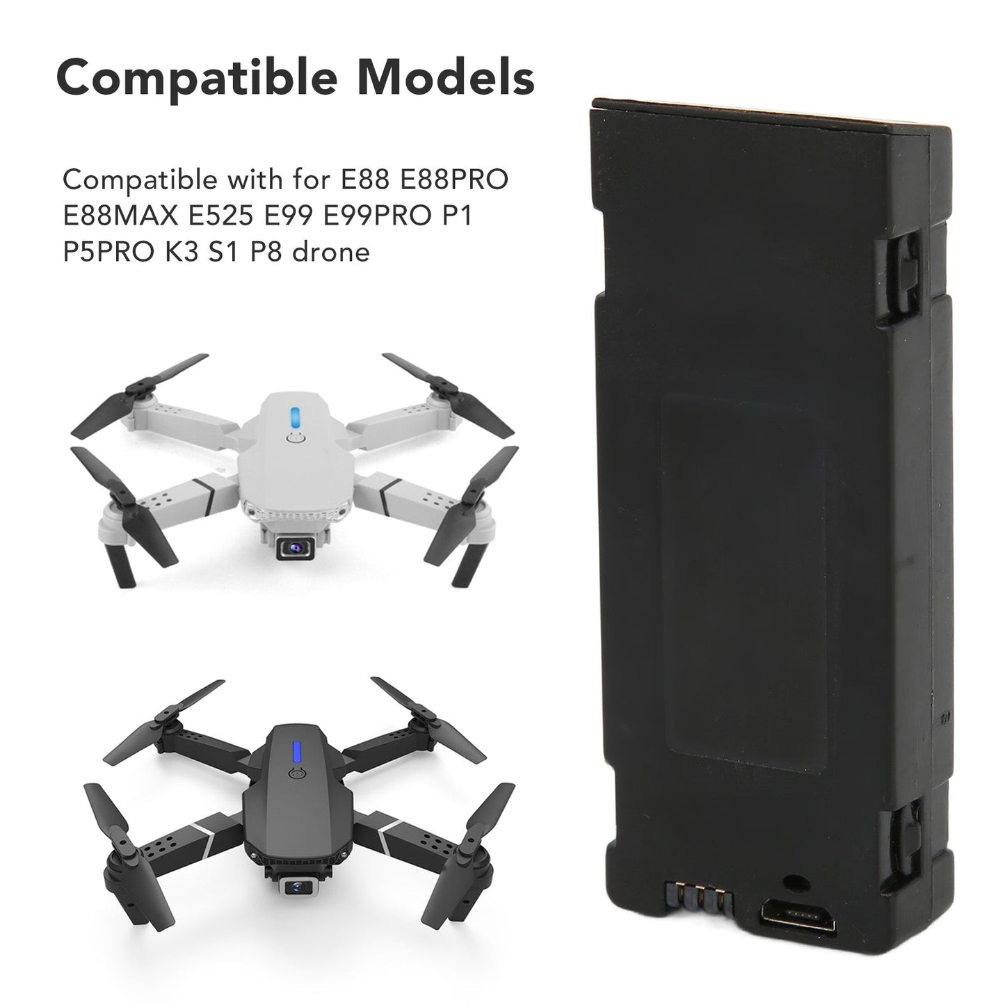 RC Drone Battery Replacement For E88 E88PRO E88MAX