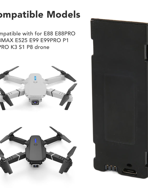 Battery RC Drone Battery Replacement For E88 E88PRO E88MAX