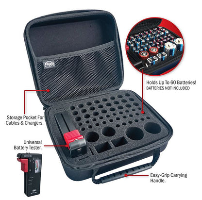 Battery Storage with Battery Tester - Battery World