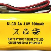 BL93NC487 AA500MAH Unitech AA 700mAh Ni-CD AA600mAh McNair Corun Ni-Cd AA500 4.8v 700mAh Ni-CD Battery Pack Replacement for Emergency/Exit Light Sign - Battery World
