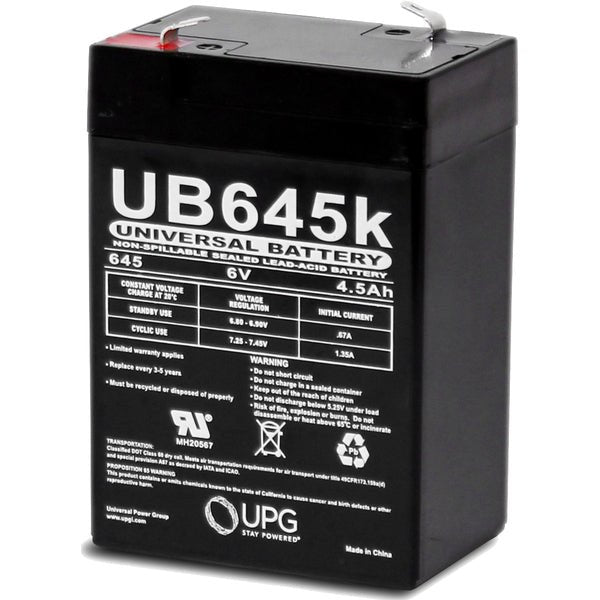 BW 6v 4.5ah SLA Battery (Emergency Lights and Universal Use) - Battery World