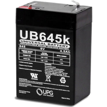 BW 6v 4.5ah SLA Battery (Emergency Lights and Universal Use)