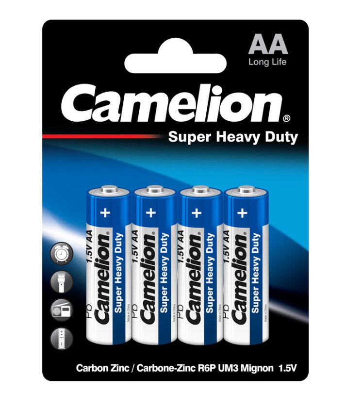 Camelion AA Super Heavy Duty 4pk - Battery World
