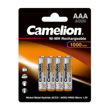 Camelion AAA Batteries Ni-MH 1000mAh 4pk Blister