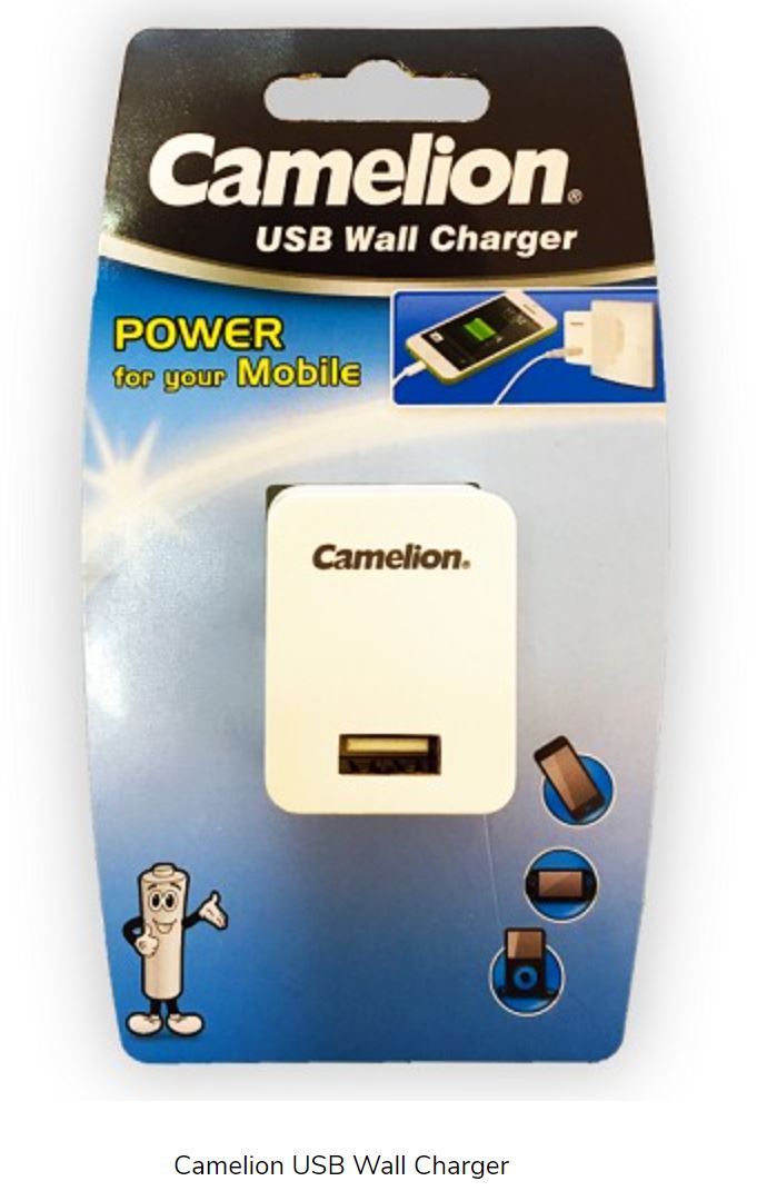 Camelion USB Wall Charger - Battery World