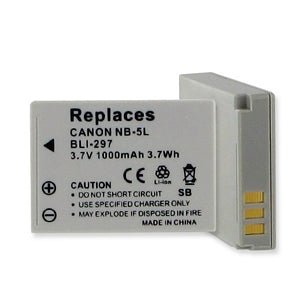 Canon NB-5L Battery for Powershot SX200 IS, SX210 IS, SX220 3000 970 IS - Battery World