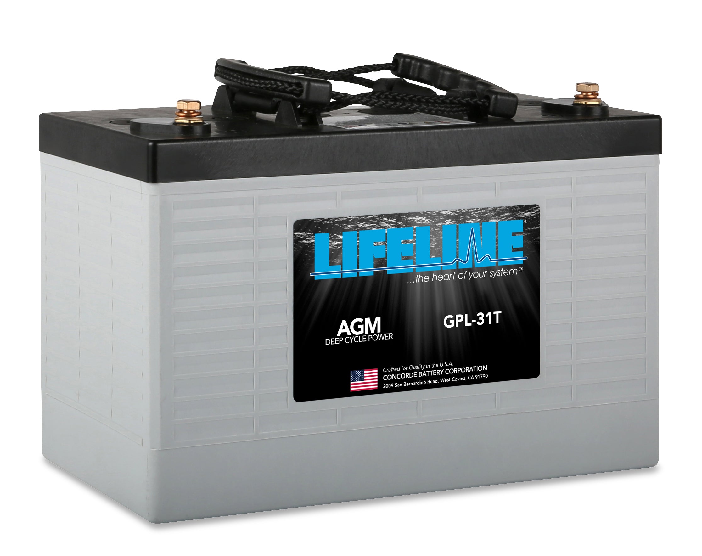 Lifeline GPL-31T 12V 105Ah AGM Deep Cycle Battery for Floor Scrubbers, Machines, and more