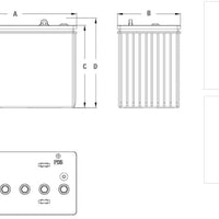 Discover EV31A-A 12v 120ah Deep Cycle AGM Dry Cell Battery Floor Scrubber RV Marine Automotive - Battery World