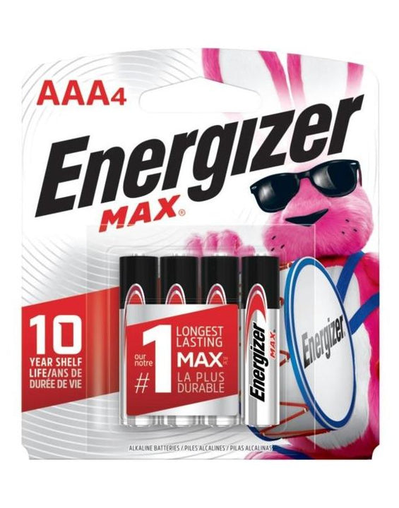 Energizer AAA Alkaline Batteries (4-Pack)