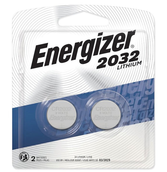 Energizer Watch/Electror Battery, 2032 3v 2 Pack