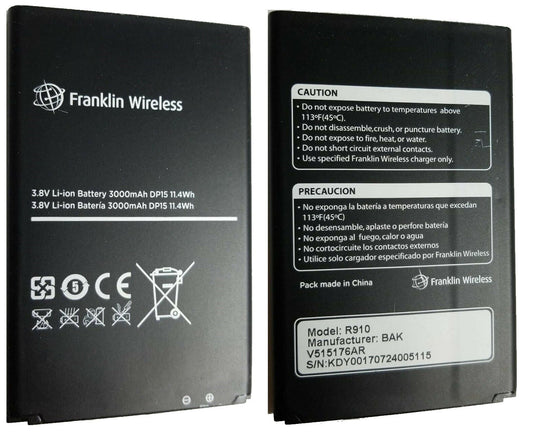 Franklin Wireless Hotspot Battery R910 V515176AR - Battery World