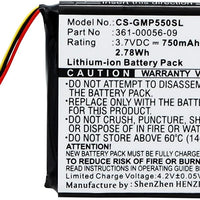 Garmin Dog Collar Replacement Battery .361-00056-07,361-00056-09 010-11925-10,Pro 550 - Battery World