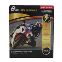 GTX14-BS PowerSport Battery Replacement for Yuasa YTX14-BS and Many More - Battery World