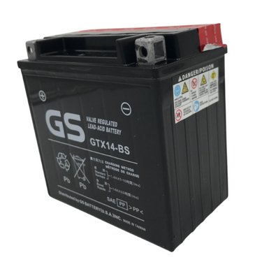 GTX14-BS PowerSport Battery Replacement for Yuasa YTX14-BS and