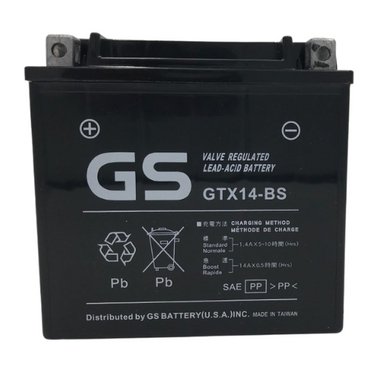 GTX14-BS PowerSport Battery Replacement for Yuasa YTX14-BS and Many More - Battery World