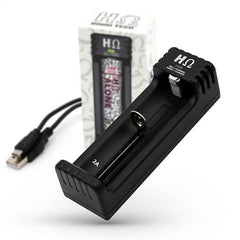 Hohm Battery Charger - 1 Slot Universal Battery Charger for 18650, 26650, 22650, 21700, 20700, and more
